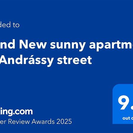 Brand New Sunny Apartment On Andrassy Street Boedapest Buitenkant foto